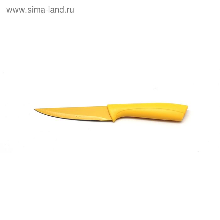 Нож для овощей Atlantis, цвет жёлтый, 10 см нож atlantis 24410 sk 9см для овощей