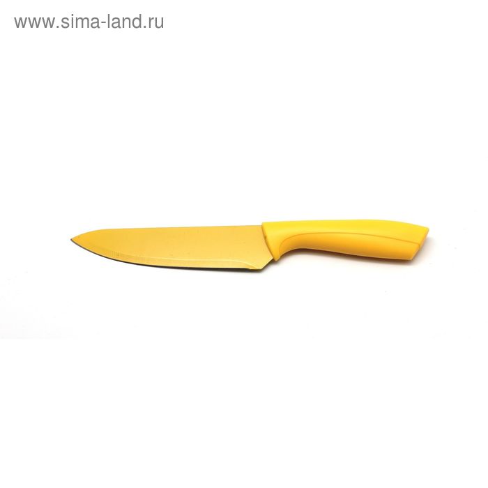 Нож поварской Atlantis, цвет жёлтый, 15 см нож поварской atlantis одиссей 15 см