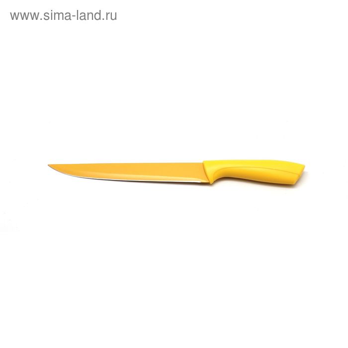 Нож для нарезки Atlantis, цвет жёлтый, 20 см нож для нарезки atlantis цвет коричневый 16 5 см