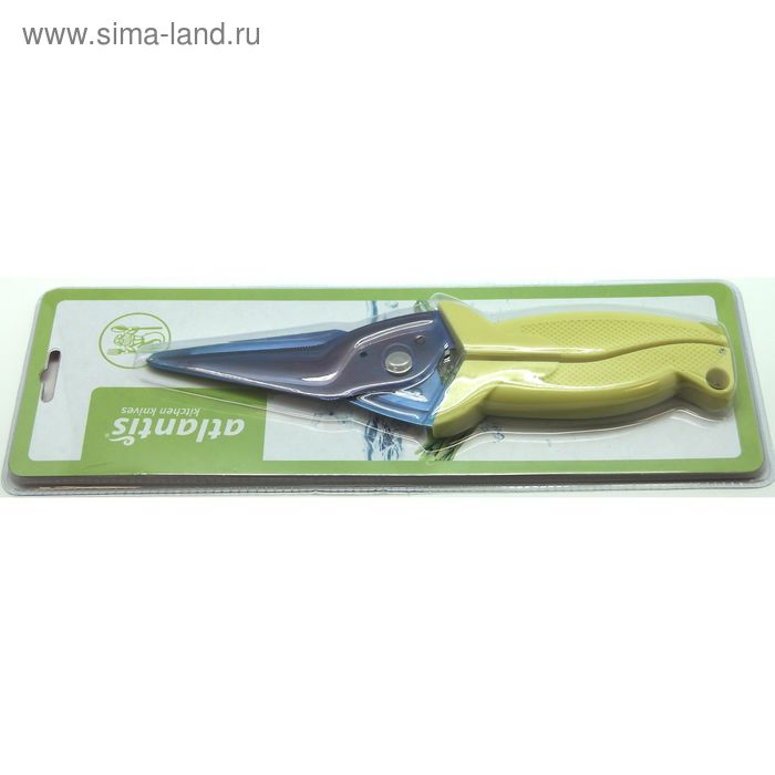 Ножницы кухонные универсальные Atlantis, цвет зелёный фото