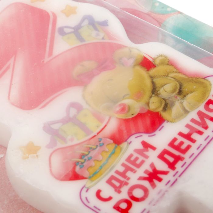 Свеча в торт цифра " 3 "