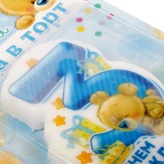 Свеча в торт цифра " 3 "