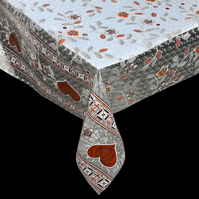 Клеенка ПВХ, ширина 137 см, толщина 0,16 мм, 3D-эффект, рулон 20 м