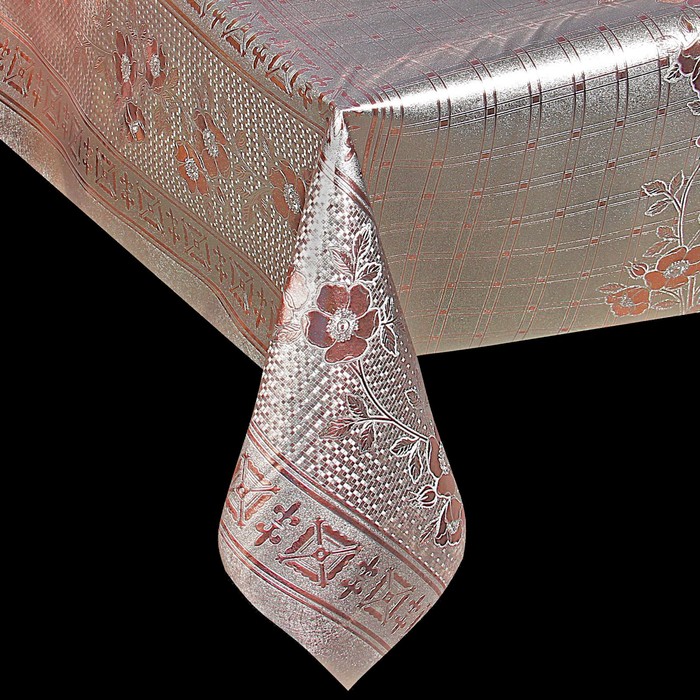 Клеенка столовая на нетканой основе, ширина 137 см, толщина 0,16 мм, рулон 20 м