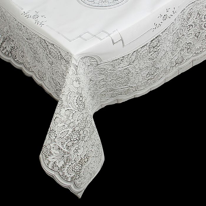 Клеенка ПВХ рулон 10 скатертей 137х180 см, цвет серебро