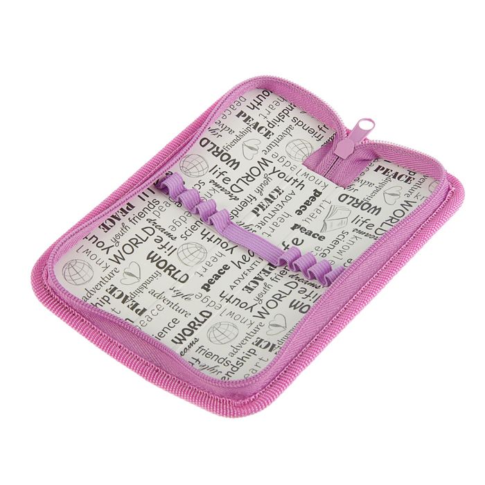 Пенал 1 секция «Нежные цветы», для девочки, 60 х 190 ламинированный картон, ПКК 01-5