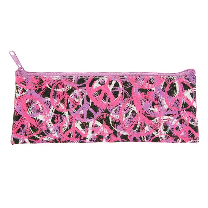 Пенал мягкий «Символ мира», для девочки, 1 отделение,75 х 195 мм, ПМП7-20