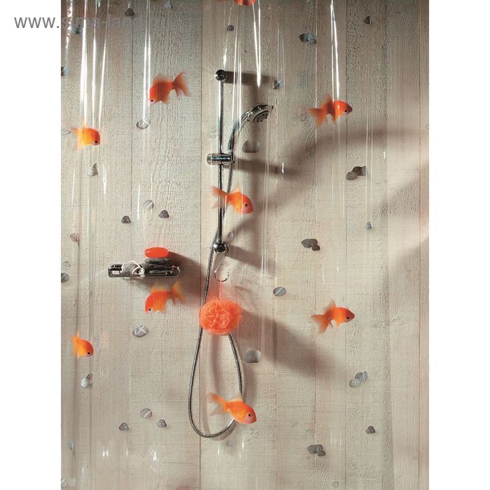 

Штора декор. для ванной комнаты VIN(GOLDFISH) 180*200см