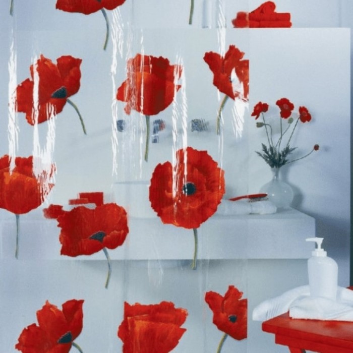 

Штора для ванной комнаты VIN(POPPY) 180X200 см, многоцв.