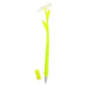Ручка гелевая-прикол "Бабочка салатовая" светится при ультрафиолете от Сима-ленд