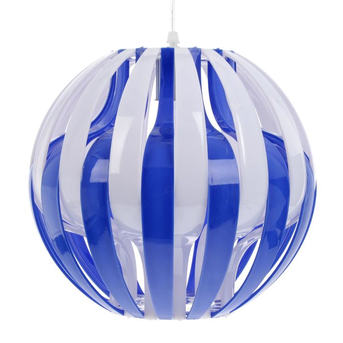 Светильник подвесной "Сфера переплёт сине-белая" 27E 40W 32х30х30 см