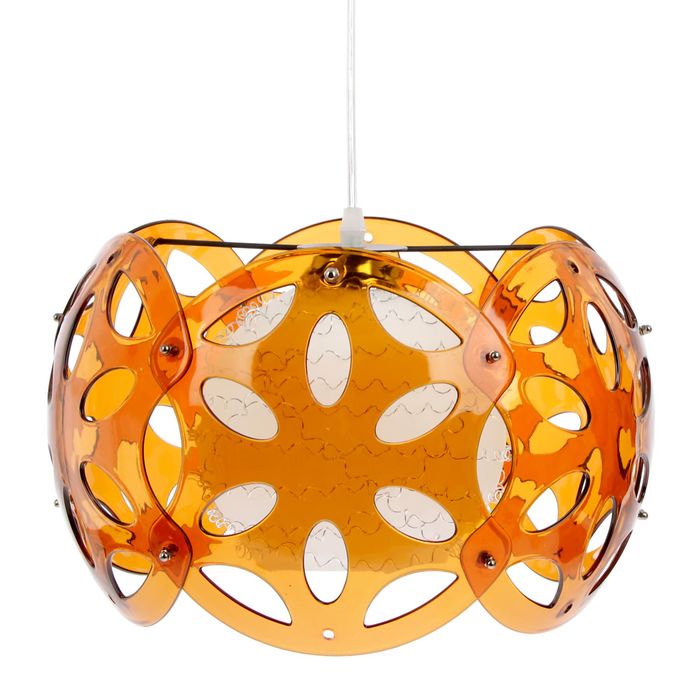 Светильник подвесной "Резной кофейный" 27E 40W 25х25х26 см