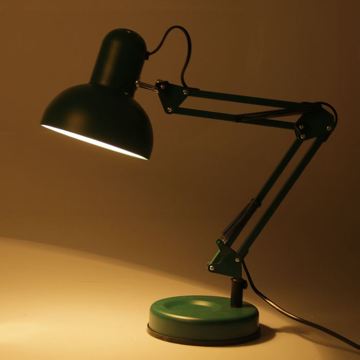 Лампа настольная 810 "Деко, зелёная" E27 40W