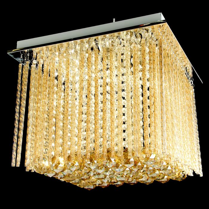 Люстра 2335 "Солнечные лучи" белый свет SMD+E14Х4 40W диам 40 см (пульт в комплекте)