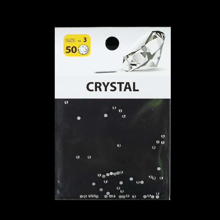 Стразы для декора ногтей, 1,4мм, цвет прозрачный