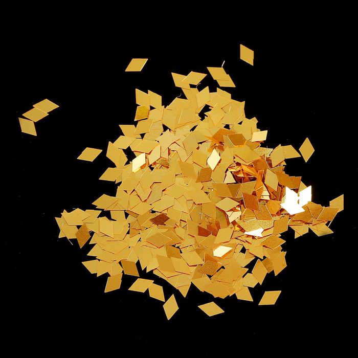 Декор для ногтей "Ромбики", цвет золотой