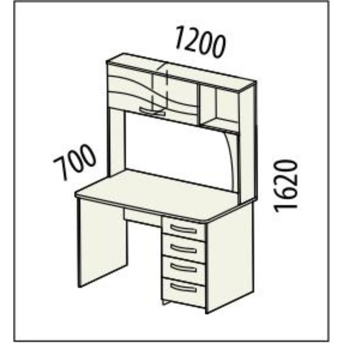 Стол письменный Соната 1200х700х1620