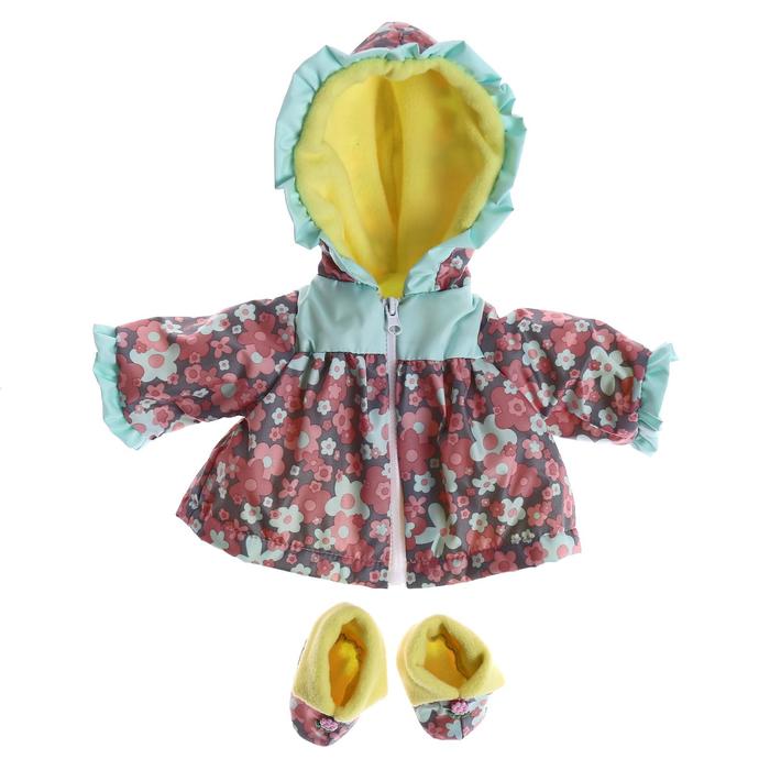 Одежда для кукол "Плащ теплый с пинетками", МИКС