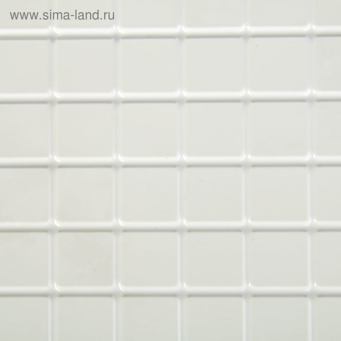 Панель ПВХ мозаика Белая 485х960