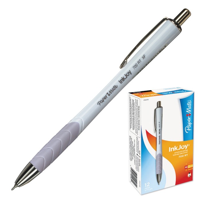 Ручка шариковая автоматическая PAPER MATE InkJoy 700 RT, толщина письма 0,5 мм, стержень чёрный