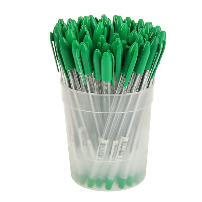 купить Ручка шариковая «Стамм» VeGa, узел 0.7 мм, чернила зелёные на масляной основе, стержень 152 мм