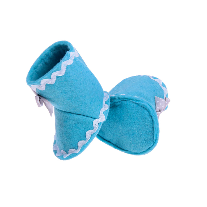 Сапожки для куклы, цвет голубой