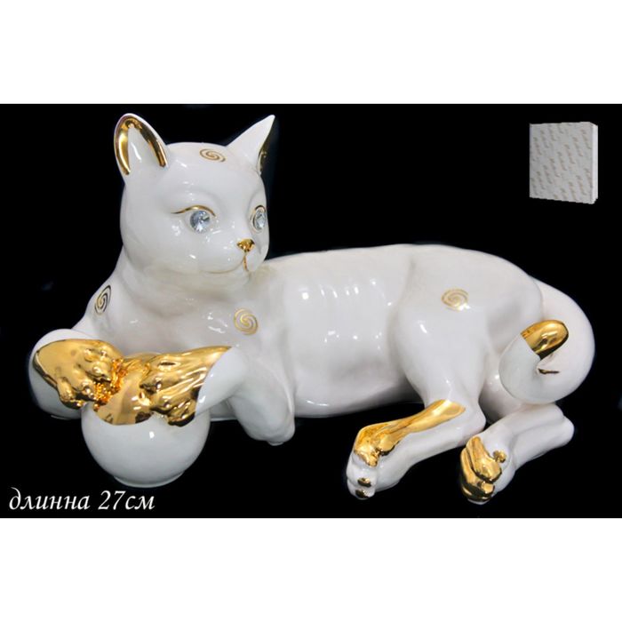 Статуэтка Кошка 27 см, в подарочной упаковке