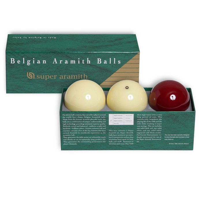 Шары Super Aramith Traditionnel Carom ø61,5мм 3 шара