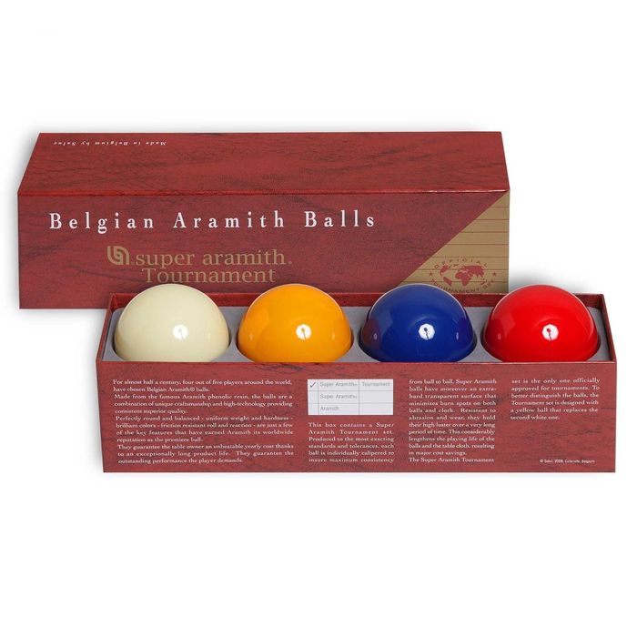 Шары Super Aramith Tournament Carom ø61,5мм 4шара