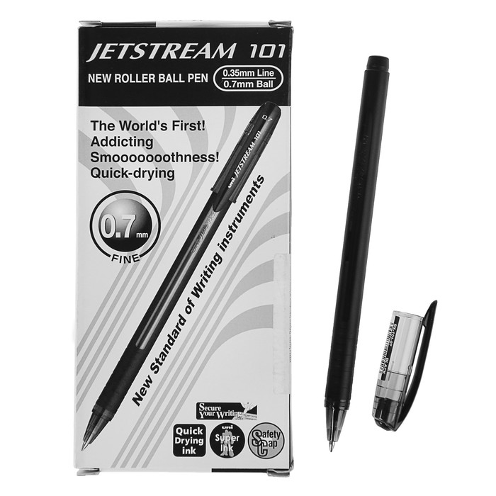 Ручкая шариковая UNI Jetstream SX-101-07 0.7мм черный