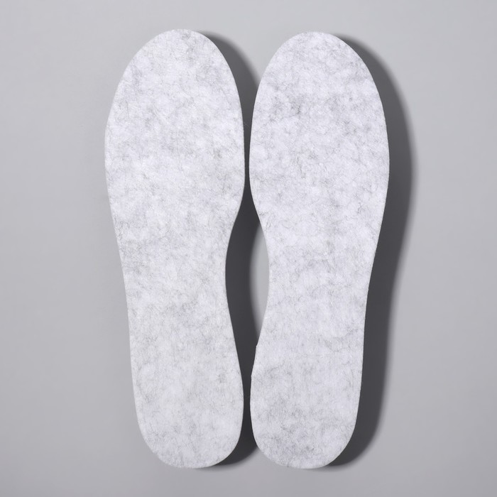 Стельки для обуви, утеплённые, фольгированные, универсальные, 36-45 р-р, пара, цвет серый