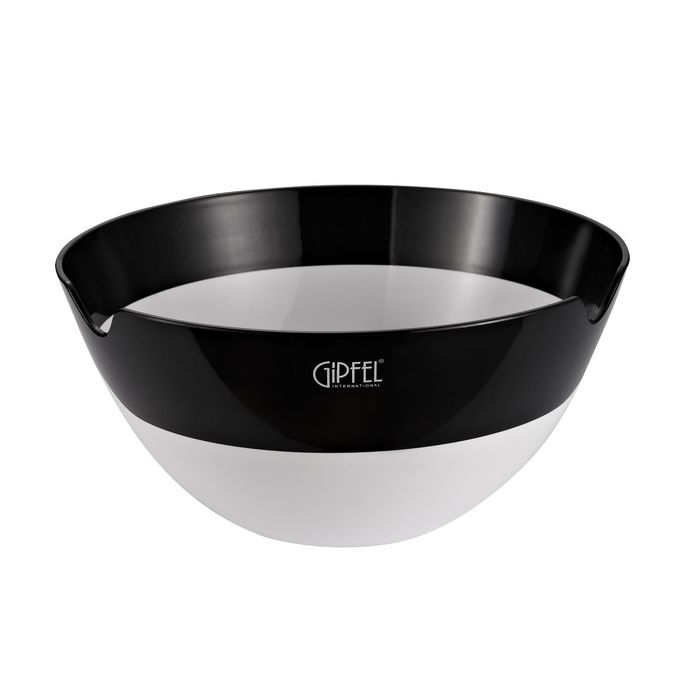 Салатница с двойными стенками AMADEUS 28х28х13,5 см, чёрно-белый