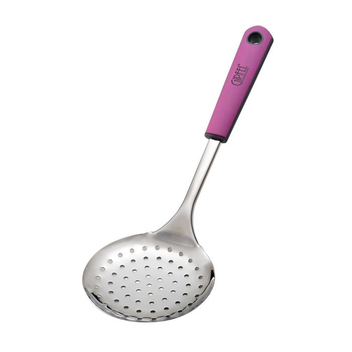 Шумовка OMEGA, 36х11,5 см, фиолетовая ручка