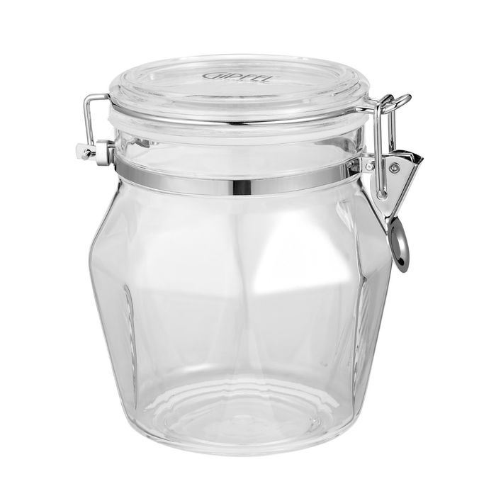 Банка KRON для хранения сыпучих продуктов, 13 х 13 x 15 см, 1 л