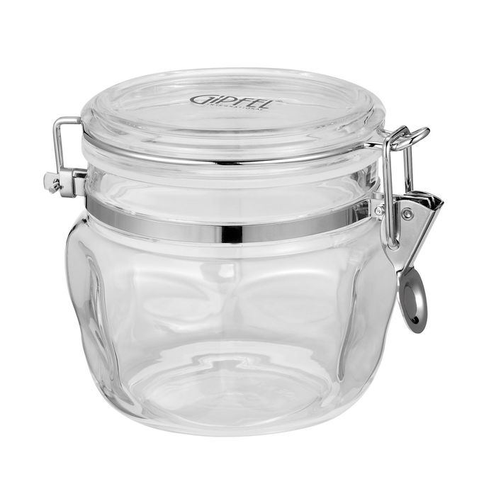 Банка KRON для хранения сыпучих продуктов, 13х13x11 см, 650 мл