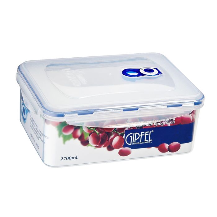 Герметичный контейнер для хранения продуктов 25,2х18,3х10,2 см, 2,7 л