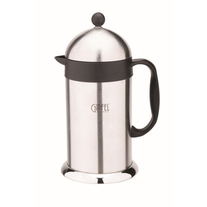 Кофейник-термос 15,5х13,5х27,5 см, 1 л, с двойными стенками, чёрная ручка