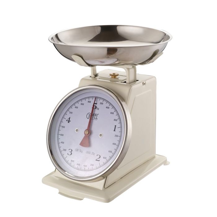 Механические кухонные весы 22,3х20,8х25,5 см 20 г/ 3 кг со стальной чашей