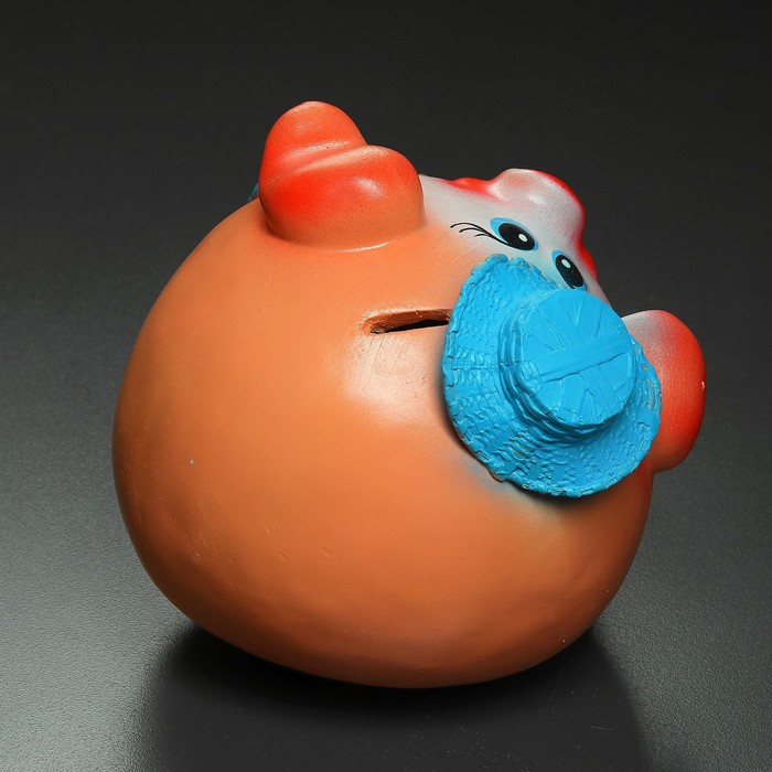 Копилка "Свинья шар в шляпе" 30см