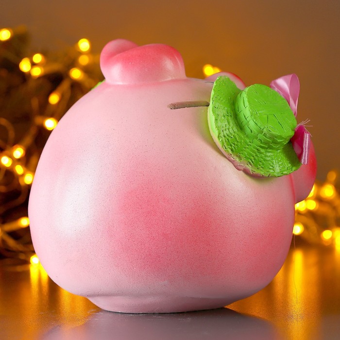 Копилка "Свинья шар в шляпе" 30см