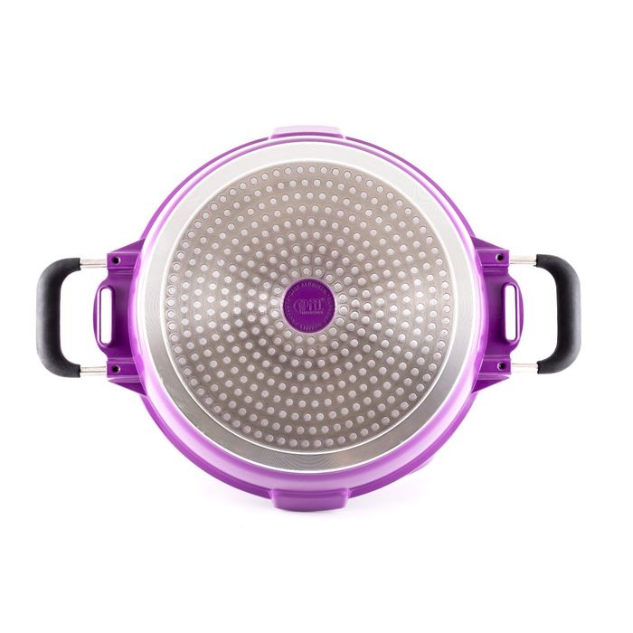 Кастрюля CHIC 24x11,5 см, 4,4 л, темно-фиолетовая