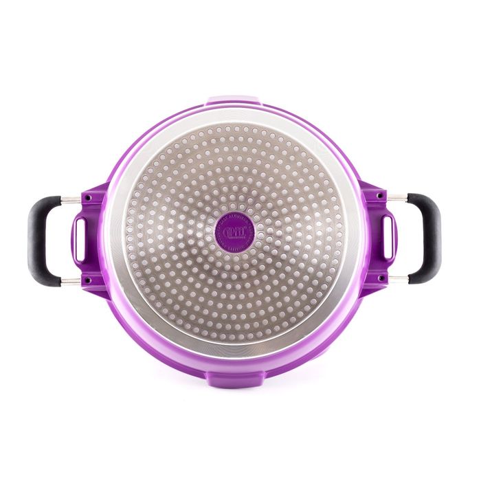 Кастрюля CHIC 28x13,5 см, 7 л, темно-фиолетовая