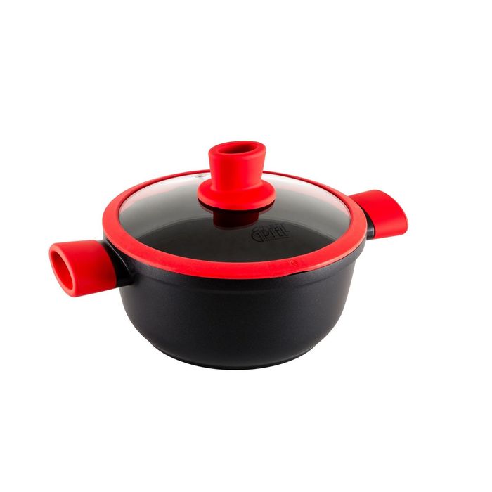 Кастрюля VELOUR 20х9,5 см, 2,3 л, со стеклянной крышкой