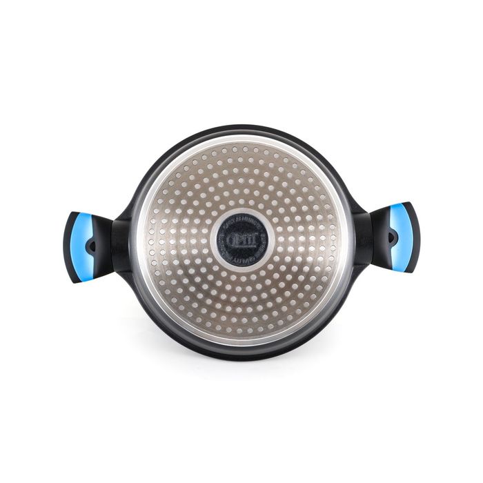 Кастрюля SANDRA 24х11,5 см, 4,3 л, стеклянная крышка с силиконовым ободком