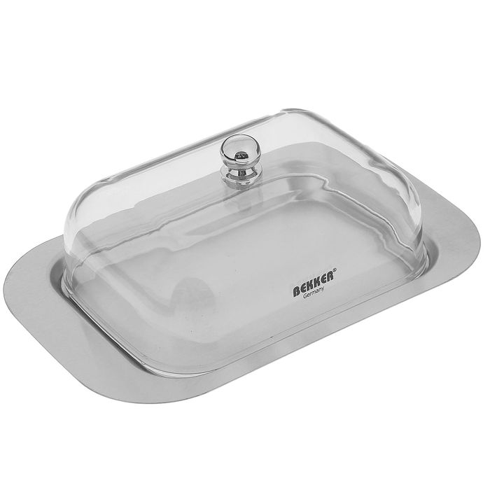 Масленка с пластиковой крышкой