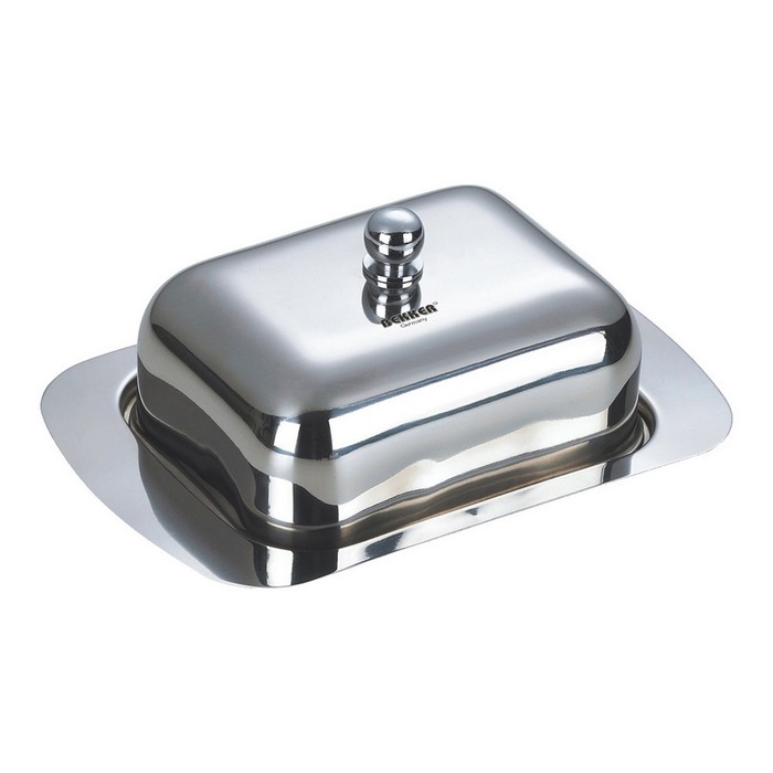 Масленка с металлической крышкой