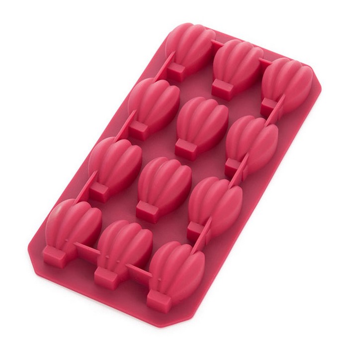 Форма для льда  "Орешки" вишневая
