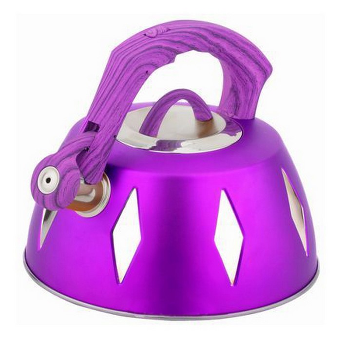 Чайник металлический 2,8л De Luxe, цвет МИКС