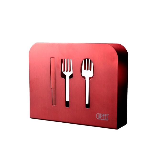 Салфетница Gipfel, 15х4х12 см, красный