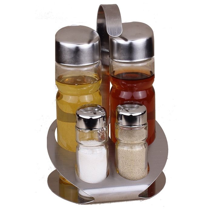 Набор для приправ Gipfel, 5 предмета, 11,3х12,3х18,7 см